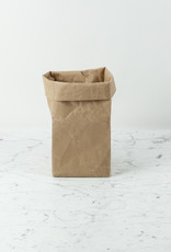 Japanese Stitched Brown Paper Bag - Small - 7 x 7 x 14"