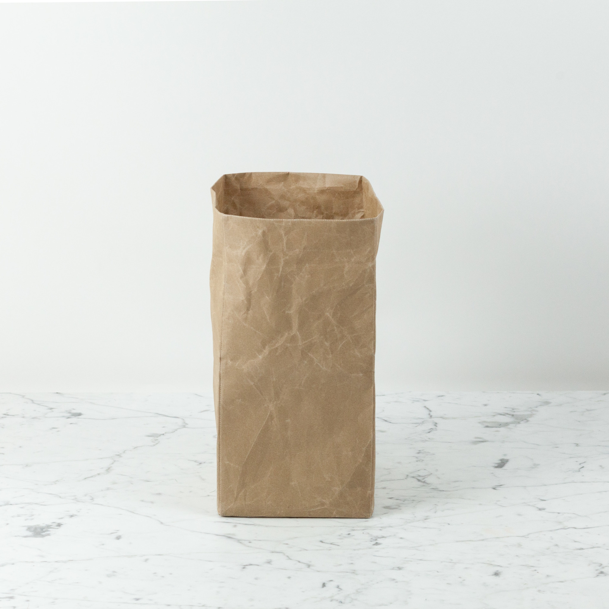 Japanese Stitched Brown Paper Bag - Small - 7 x 7 x 14"