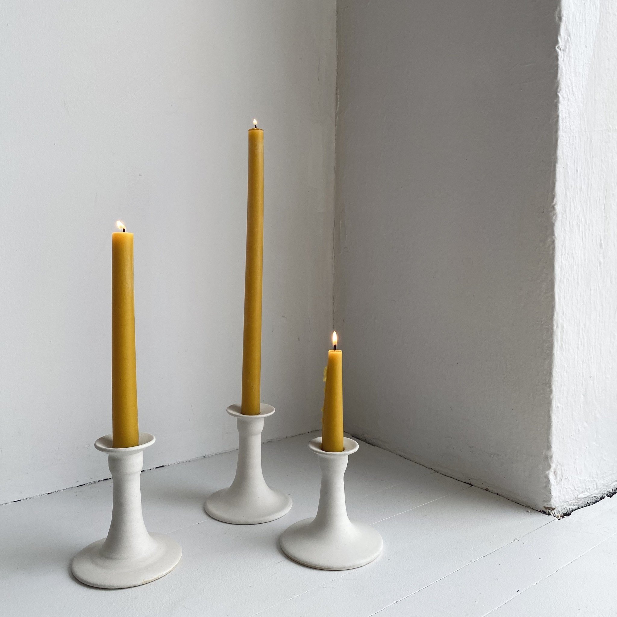The Foundry Home Goods Foundry Classic Taper Candle Holder - Medium - Matte Glaze