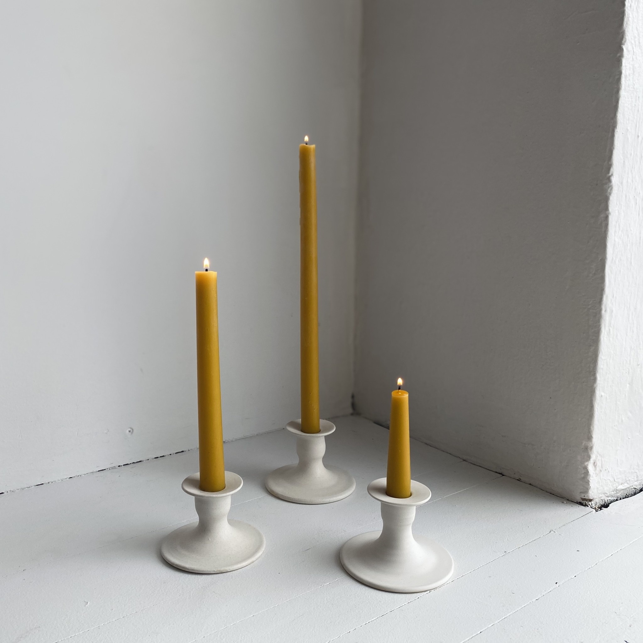 The Foundry Home Goods Foundry Classic Taper Candle Holder - Small - Matte Glaze