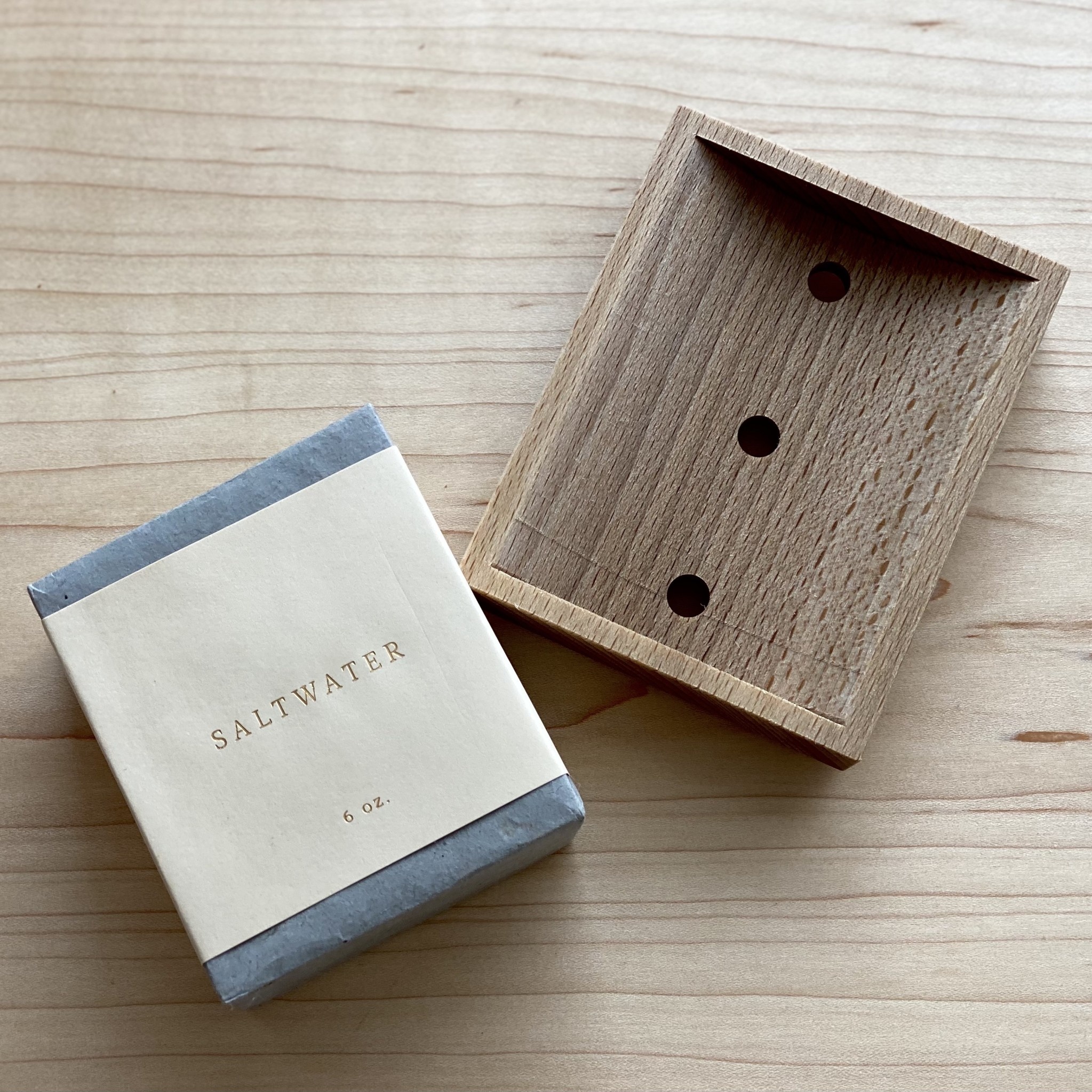 Ostheimer Toys German Beechwood Soap Dish with Drain Holes