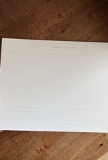 Simple Danish Monthly Planner Pad - Green - A4 - 8x12"