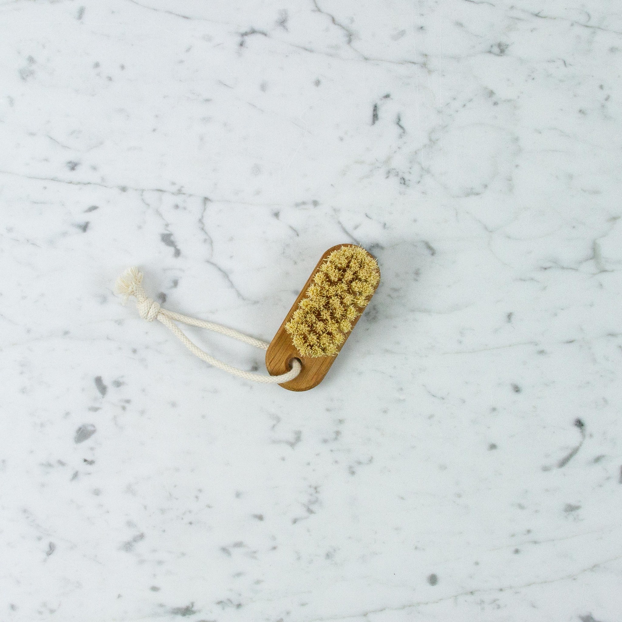Iris Hantverk Swedish Lovisa Oiled Oak Nail Brush on Rope
