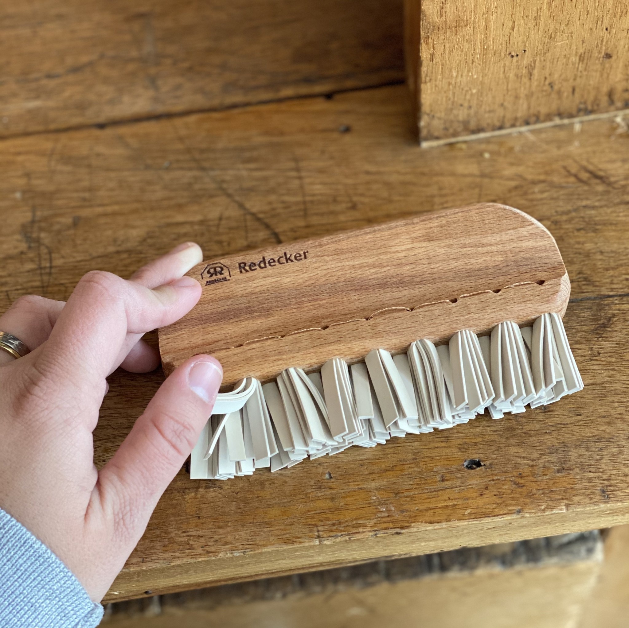 German Handmade Rubber Bristle Lint Brush