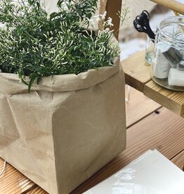 Japanese Stitched Brown Paper Bag - Large - 11 x 11 x 22"