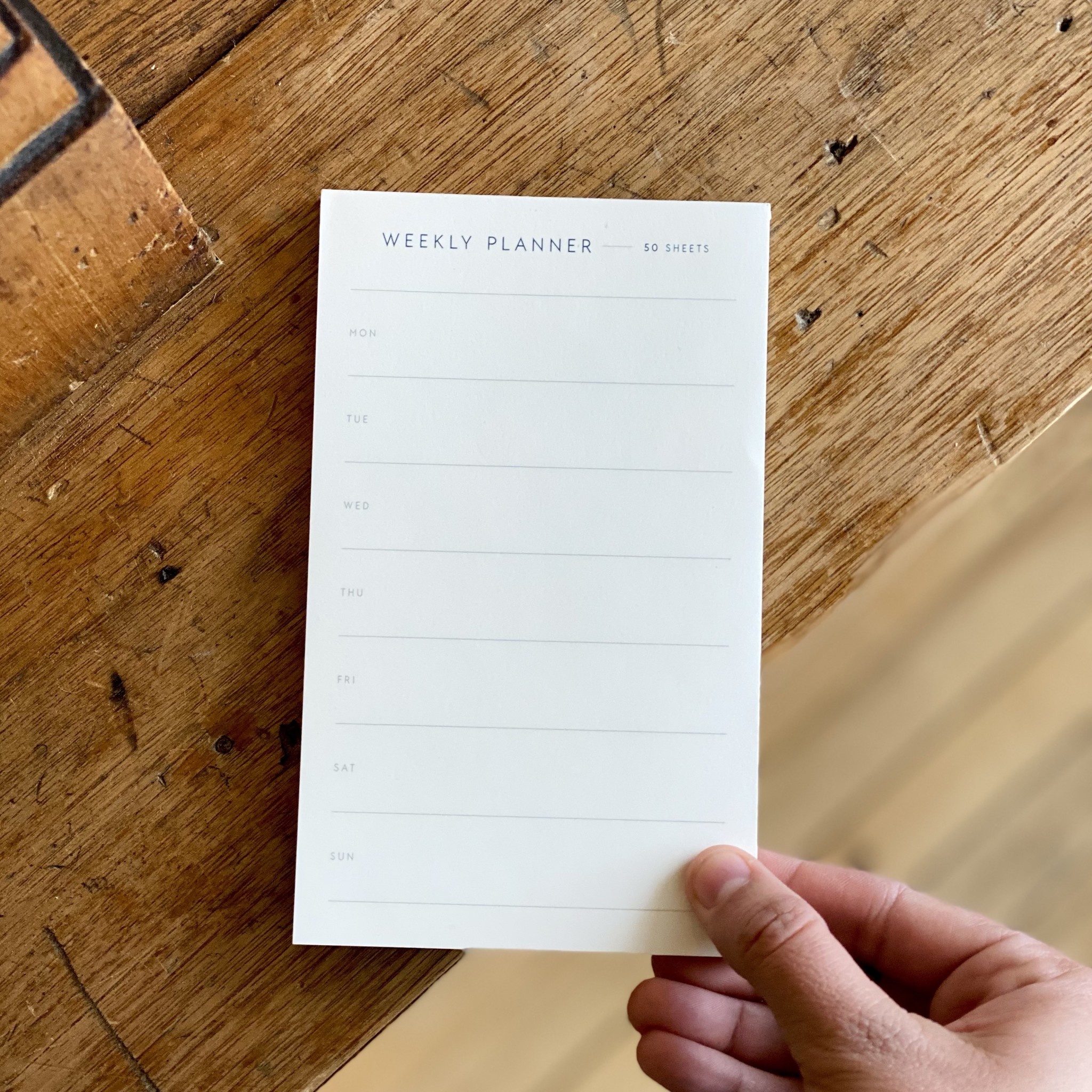 Simple Danish Weekly Planner Pad - Mini - 3.75x6"