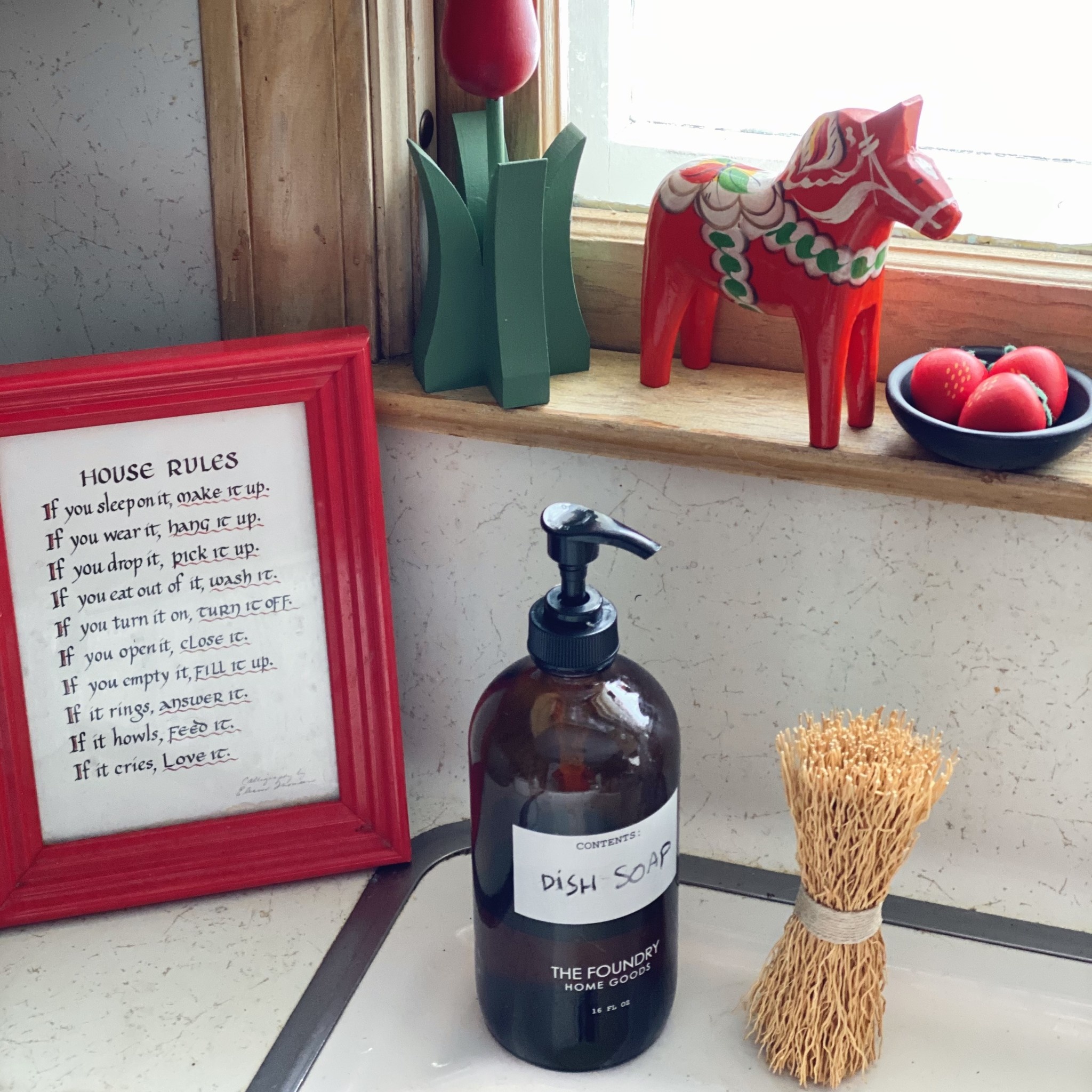 Iris Hantverk Washing-Up Whisk - 1 Winding - Natural Twine