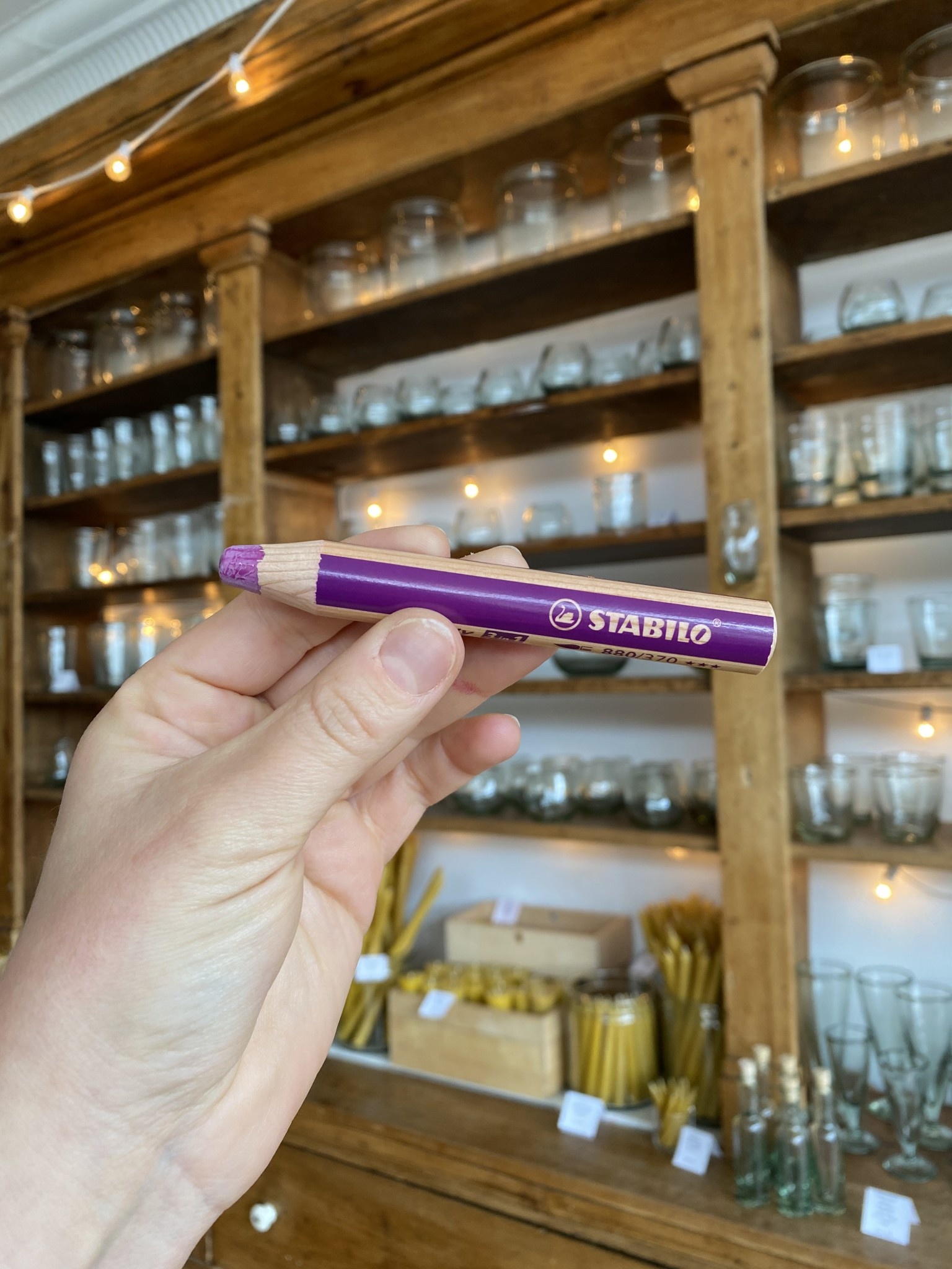 Stabilo Woody 3 in 1 Pencil - Bright Lilac #370