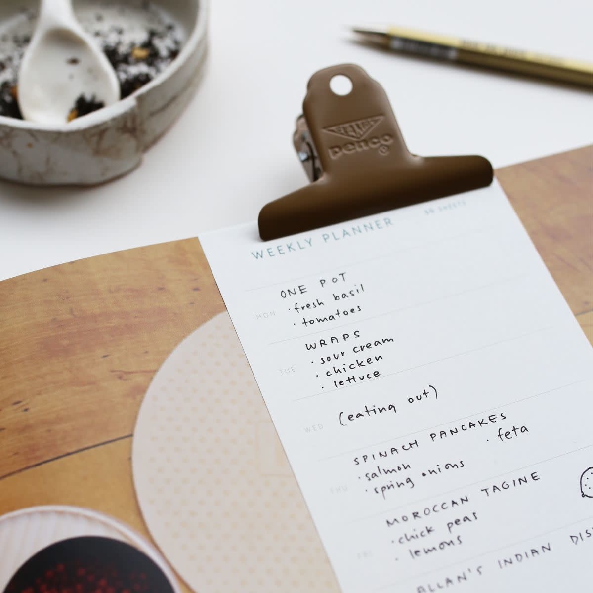 Simple Danish Weekly Planner Pad - Mini - 3.75x6"