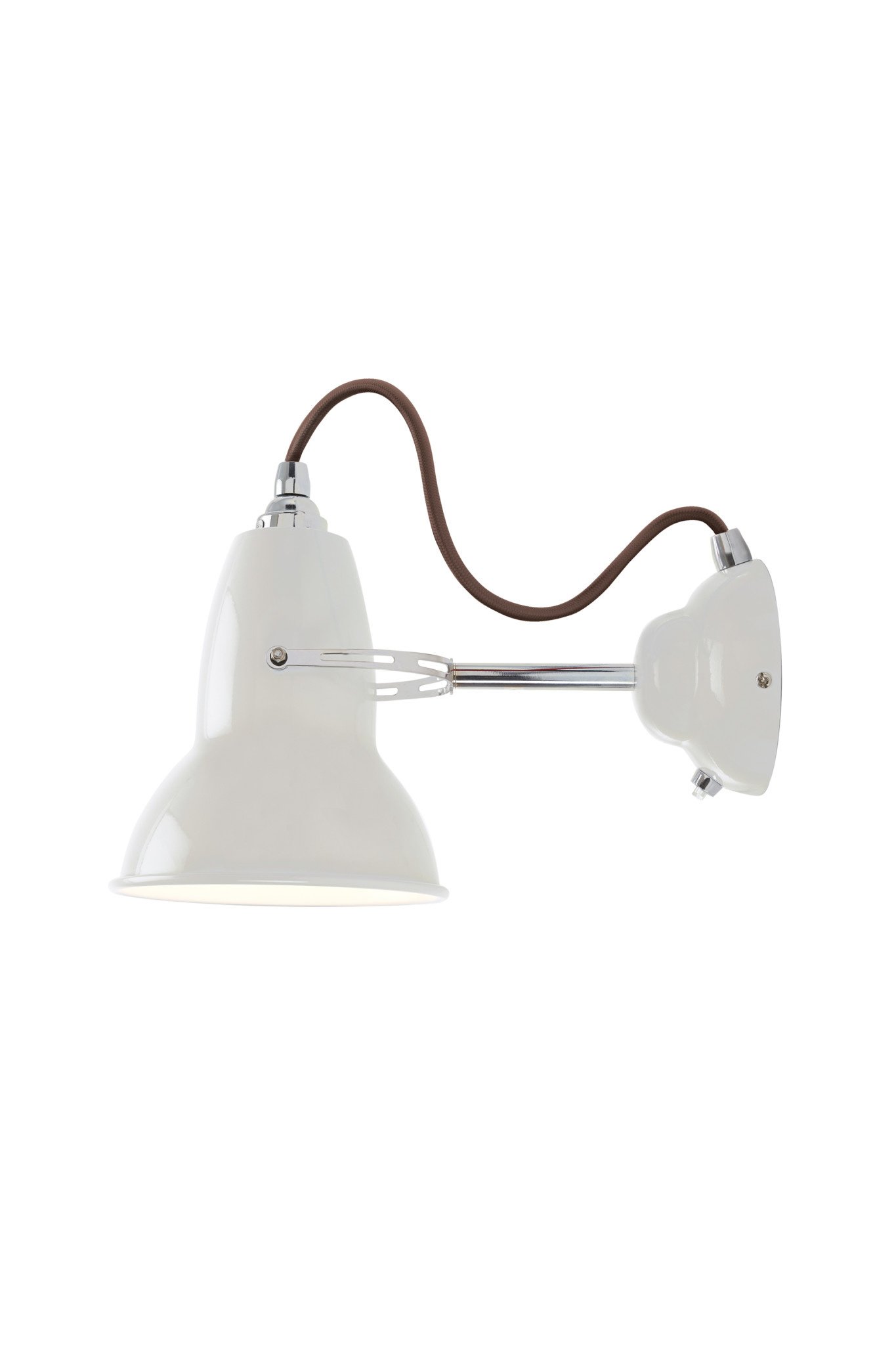 Anglepoise PREORDER Original 1227 Wall Light Sconce - Linen White with Chrome