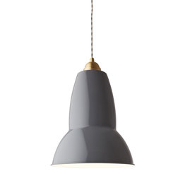 Anglepoise PREORDER Original 1227 Maxi Pendant Lamp - Elephant Grey with Brass