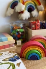 Grimm's Toys Rainbow - Small - 6 Piece Set - 4"