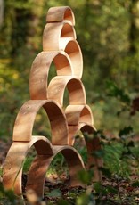 Grimm's Toys Grimm's Natural Tunnel - Extra Large - 12 Piece Set - 14"