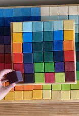 Grimm's Toys Grimm's Small Mosaic Block Set - 36 Piece - 10 1/4" Square