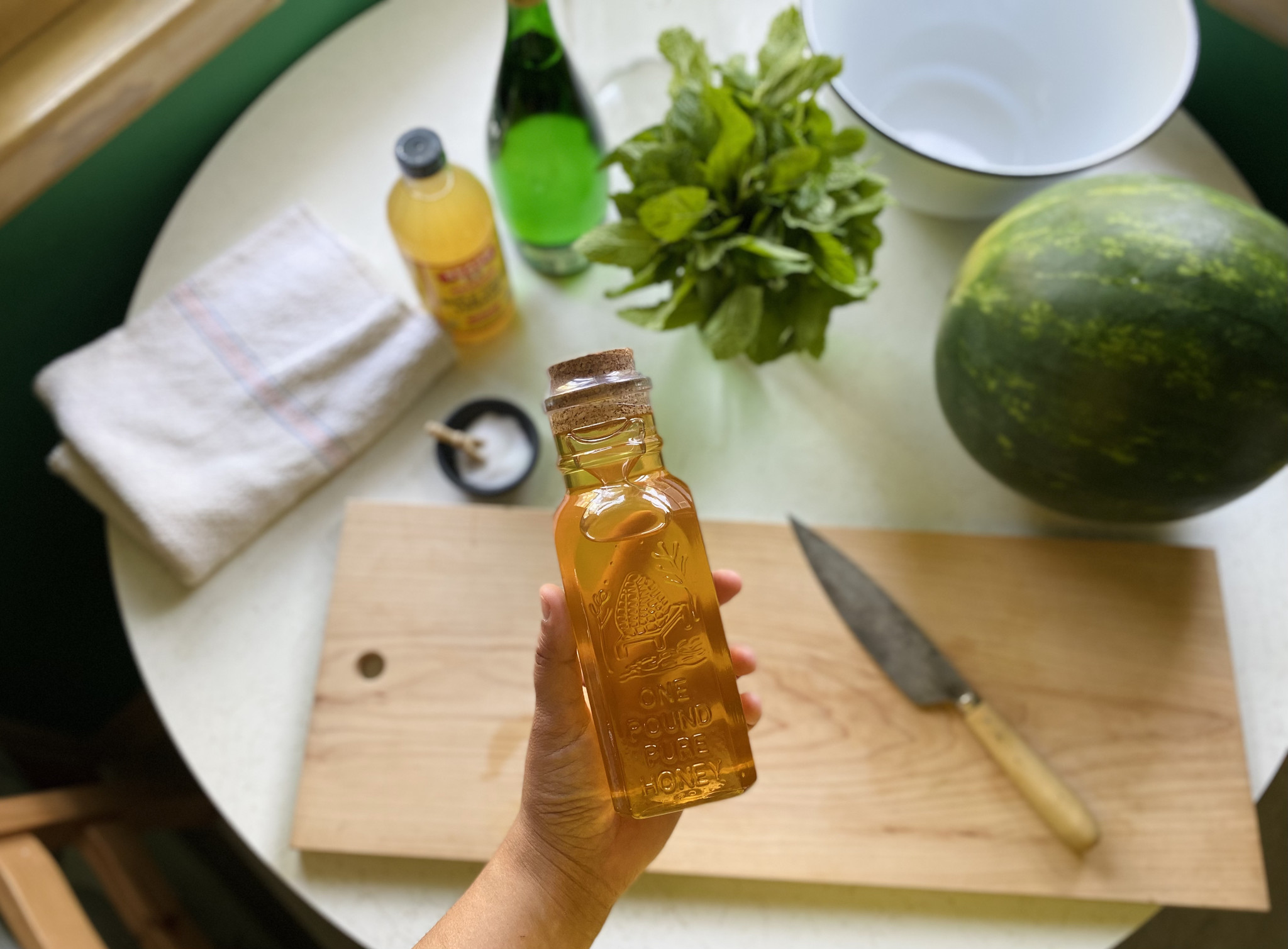Melon Thyme Shrub - a delicious drinking vinegar — Inherited Salt