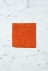 Lithuanian Linen Coaster - Orange