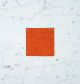 Lithuanian Linen Coaster - Orange