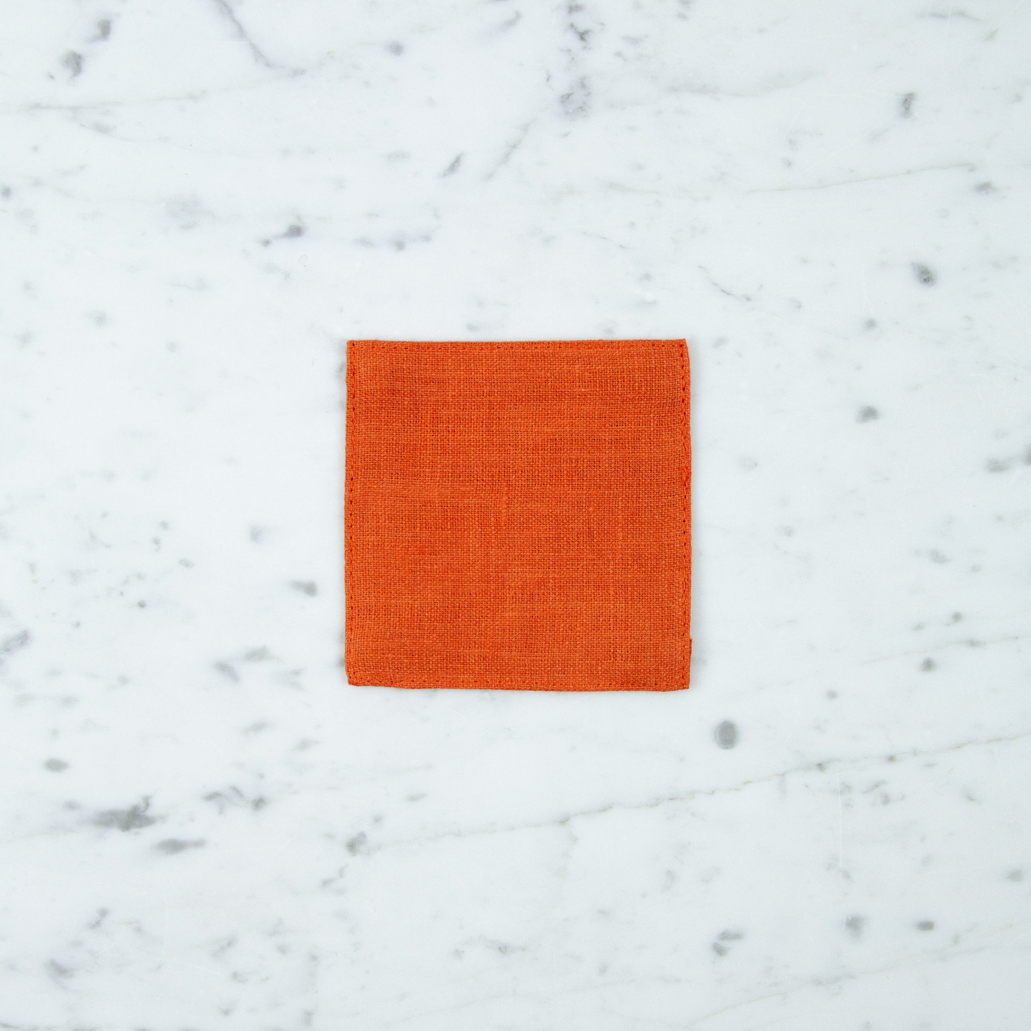 Lithuanian Linen Coaster - Orange