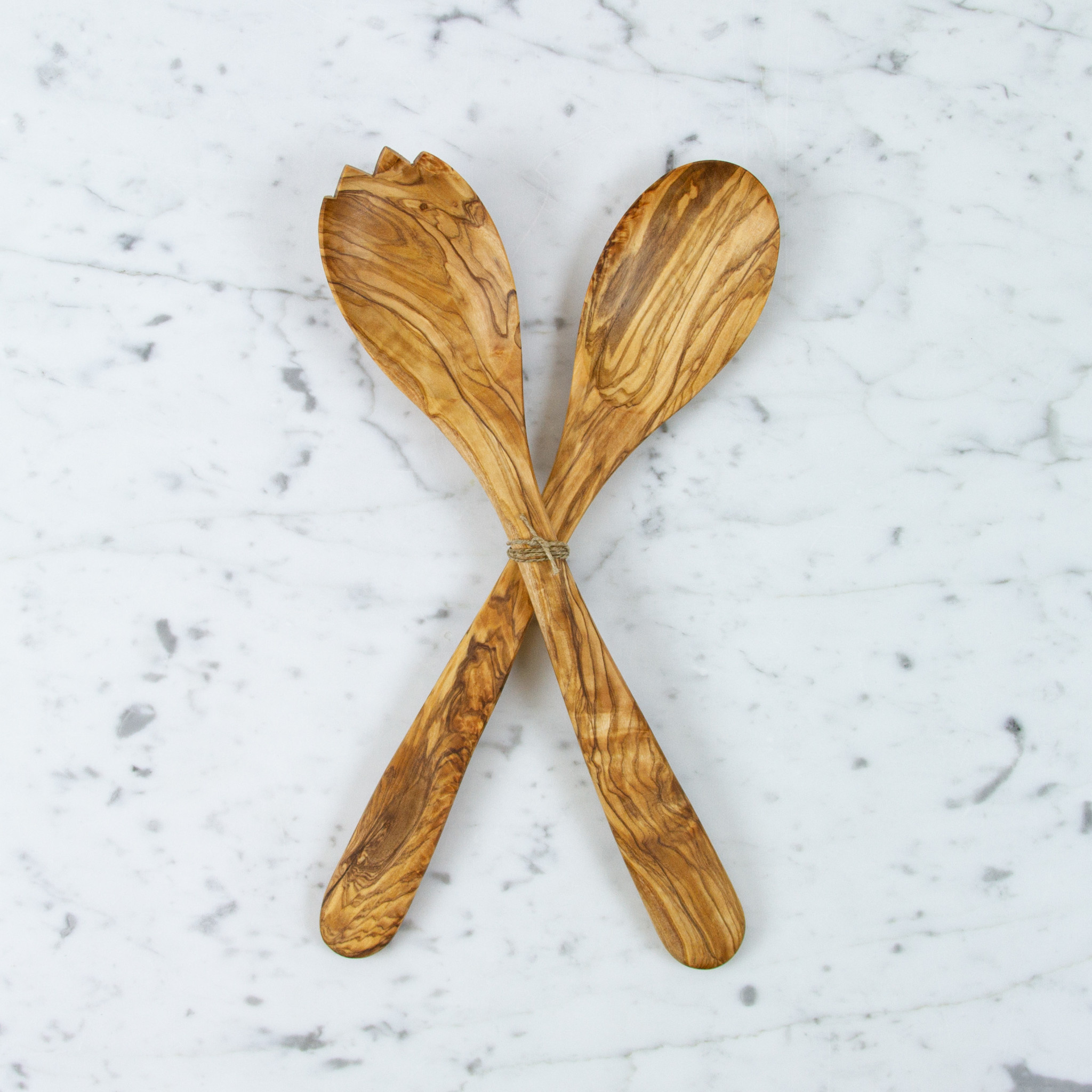Olivewood Salad Servers - 12"