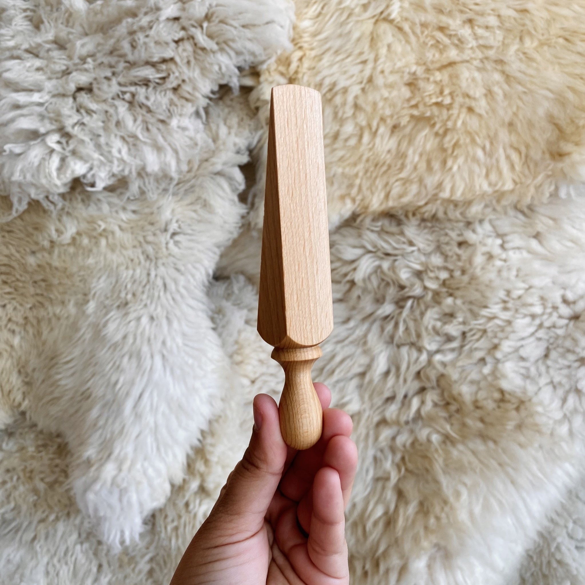 German Oiled Beechwood Wedge Door Stop