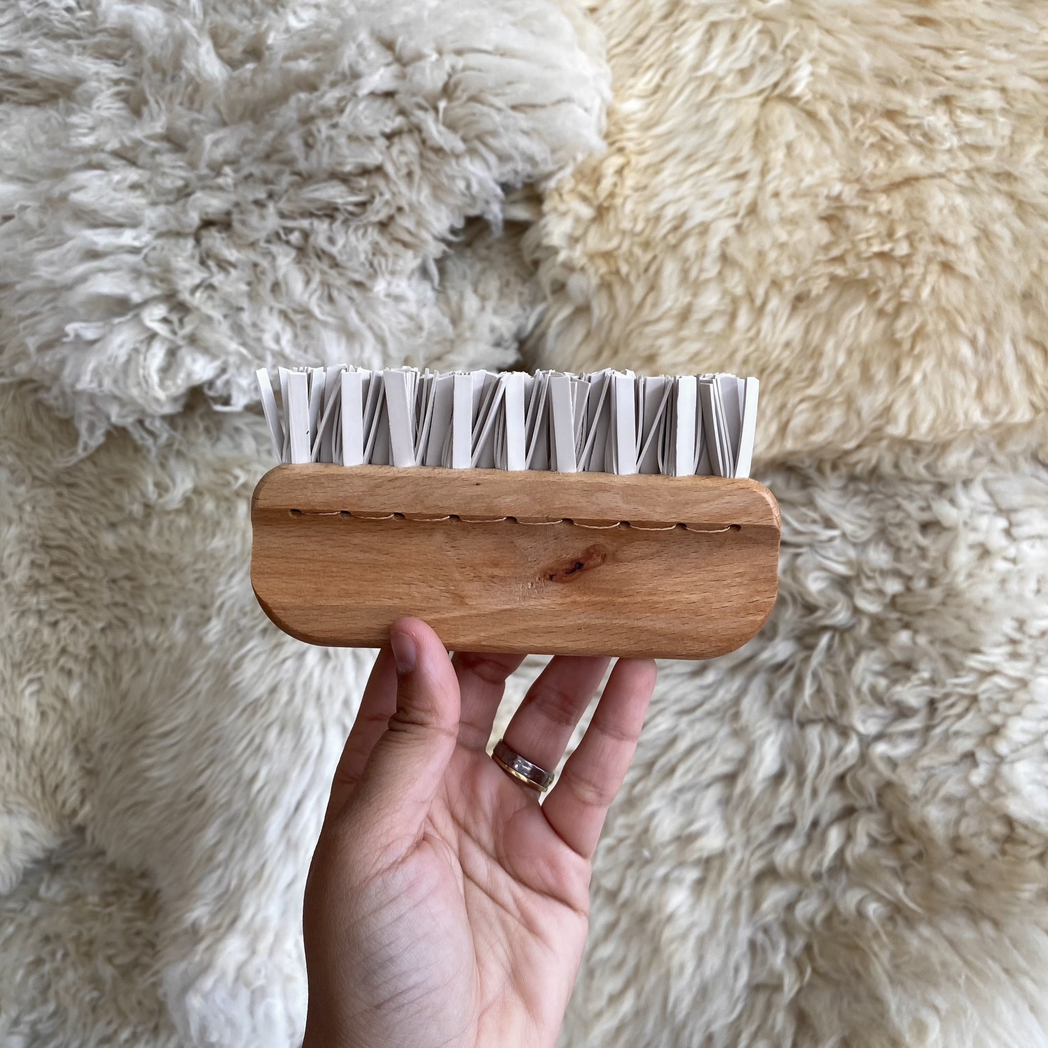 German Handmade Rubber Bristle Lint Brush