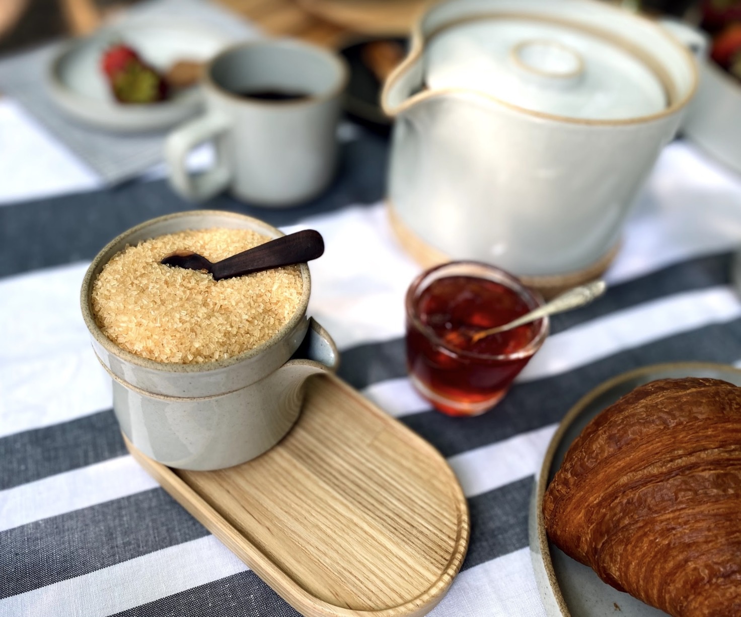 Hasami Wooden Coaster and Lid, Made in Japan