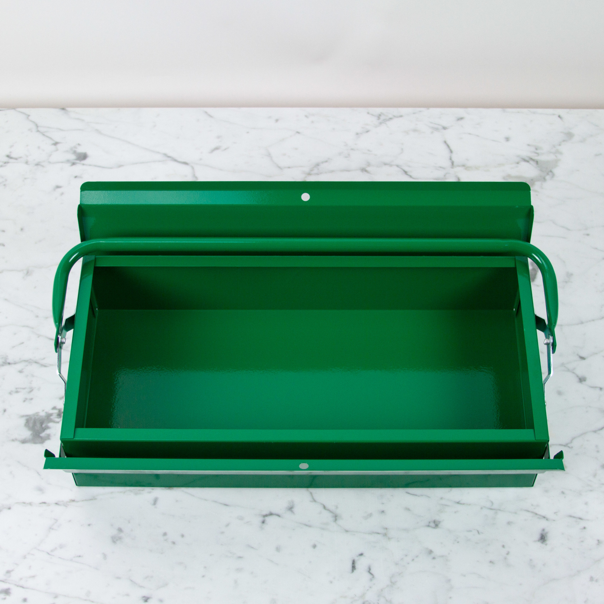 Italian Single Layer Steel Tool Box - Bright Green