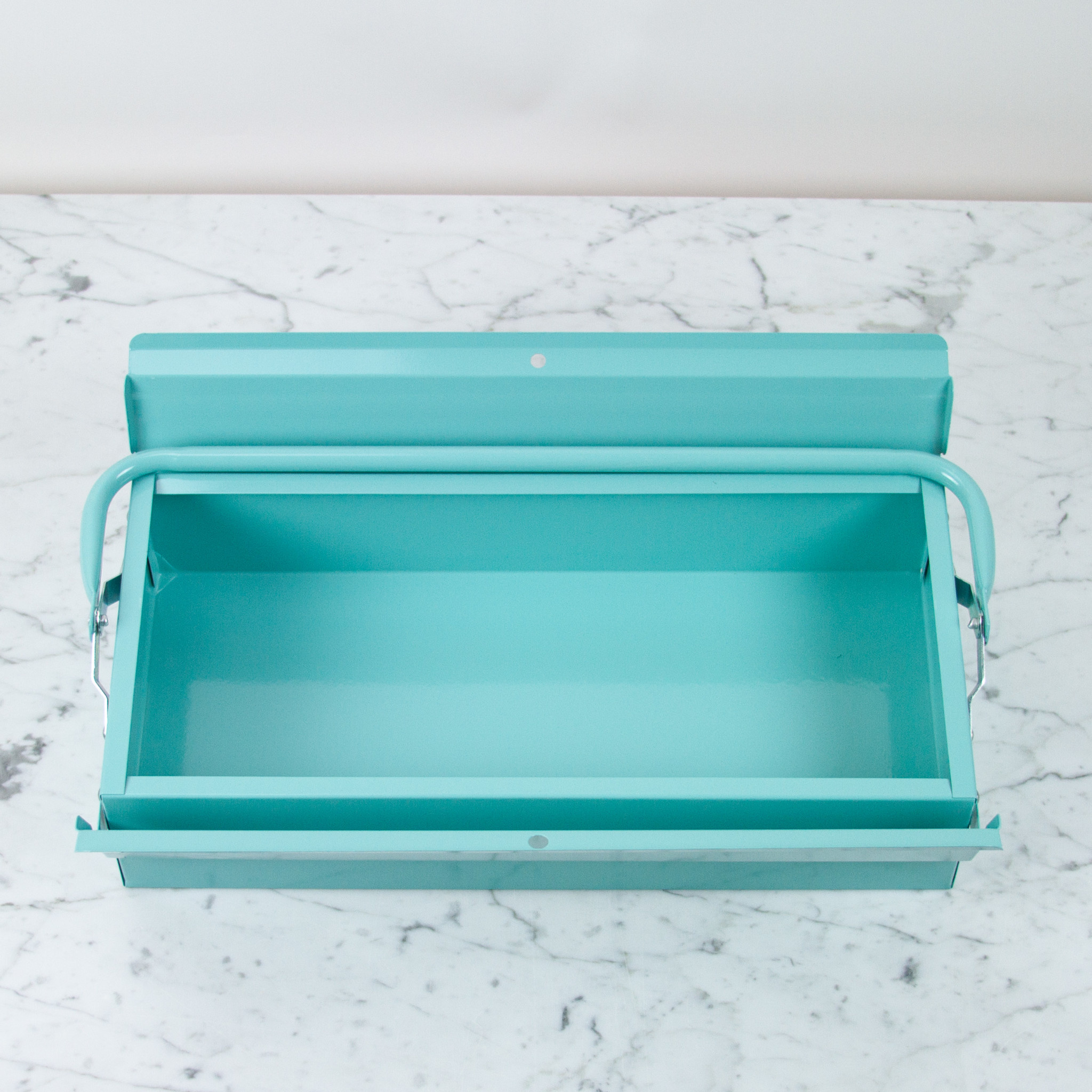 Metal Plus Italy Italian Single Layer Steel Tool Box - Mint Green