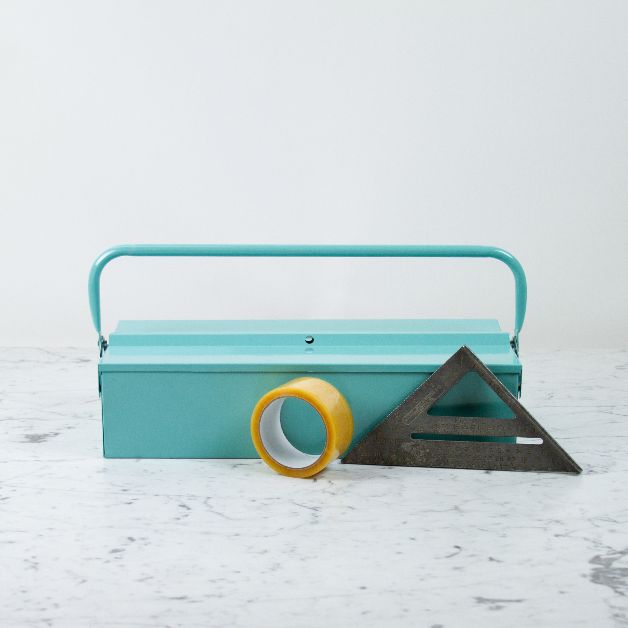 Metal Plus Italy Italian Single Layer Steel Tool Box - Mint Green