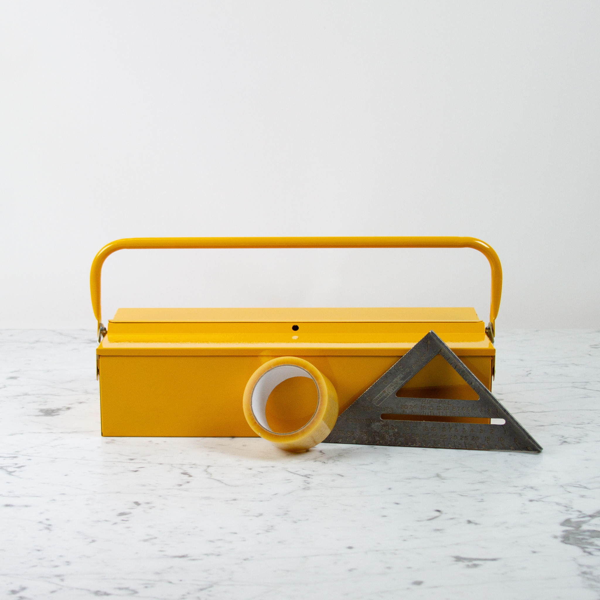 Metal Plus Italy Italian Single Layer Steel Tool Box - Yellow