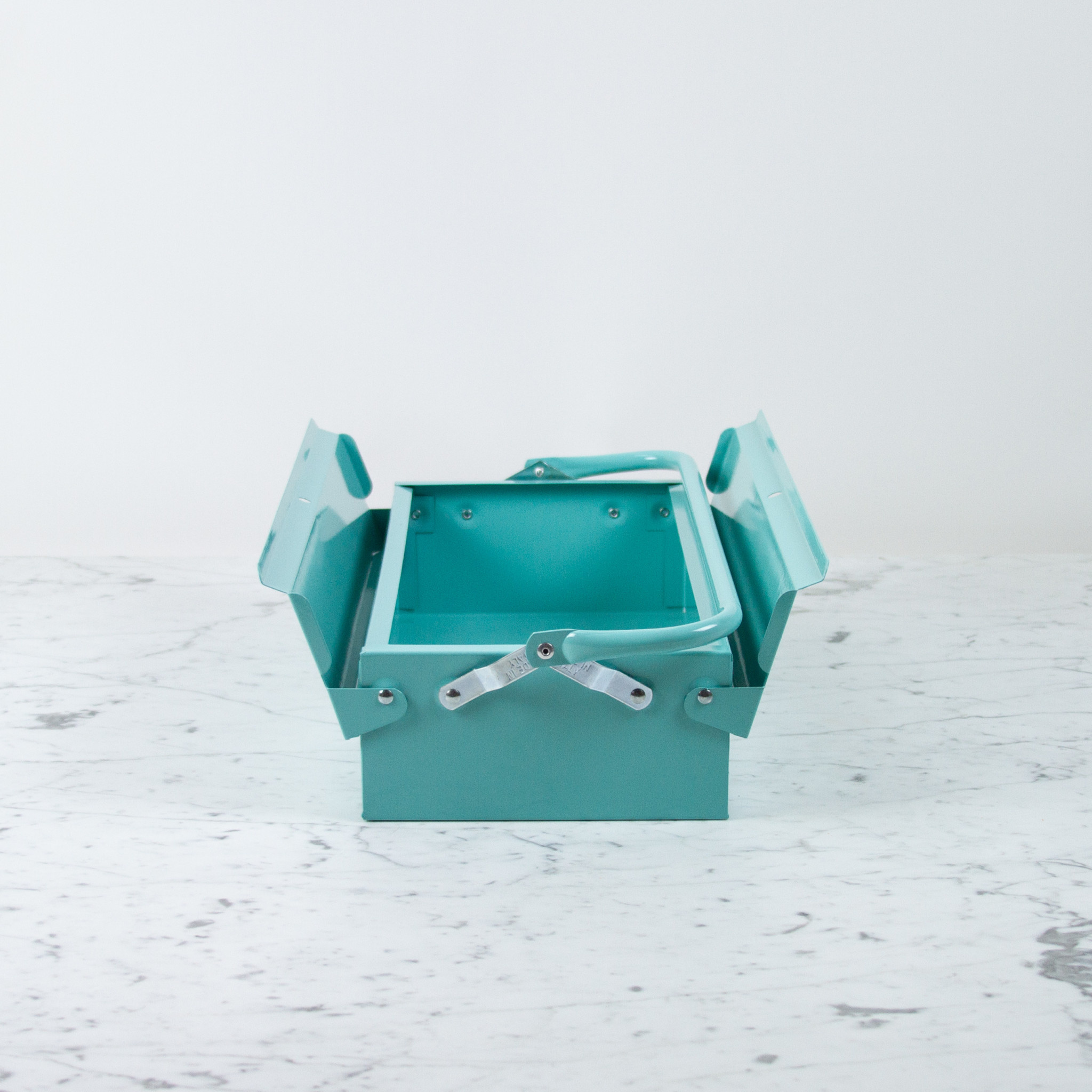 Metal Plus Italy Italian Single Layer Steel Tool Box - Mint Green
