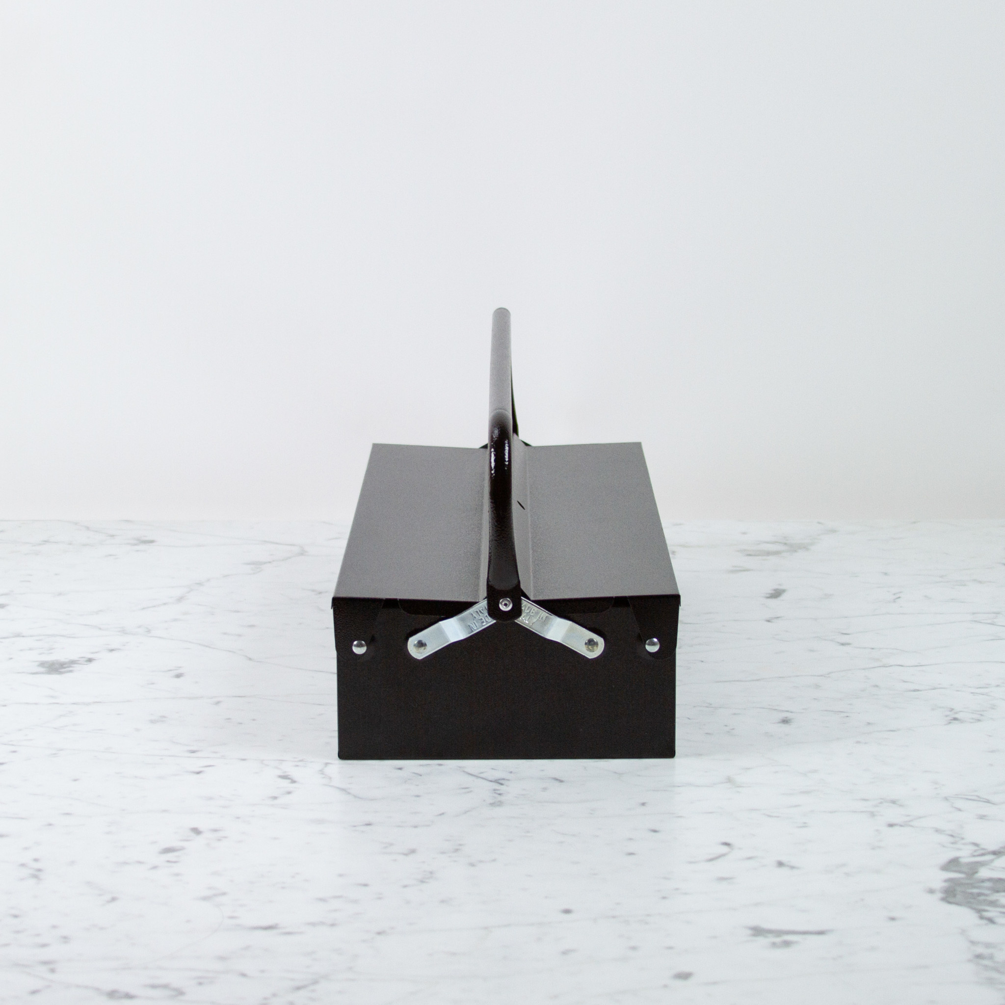 Italian Single Layer Steel Tool Box - Black