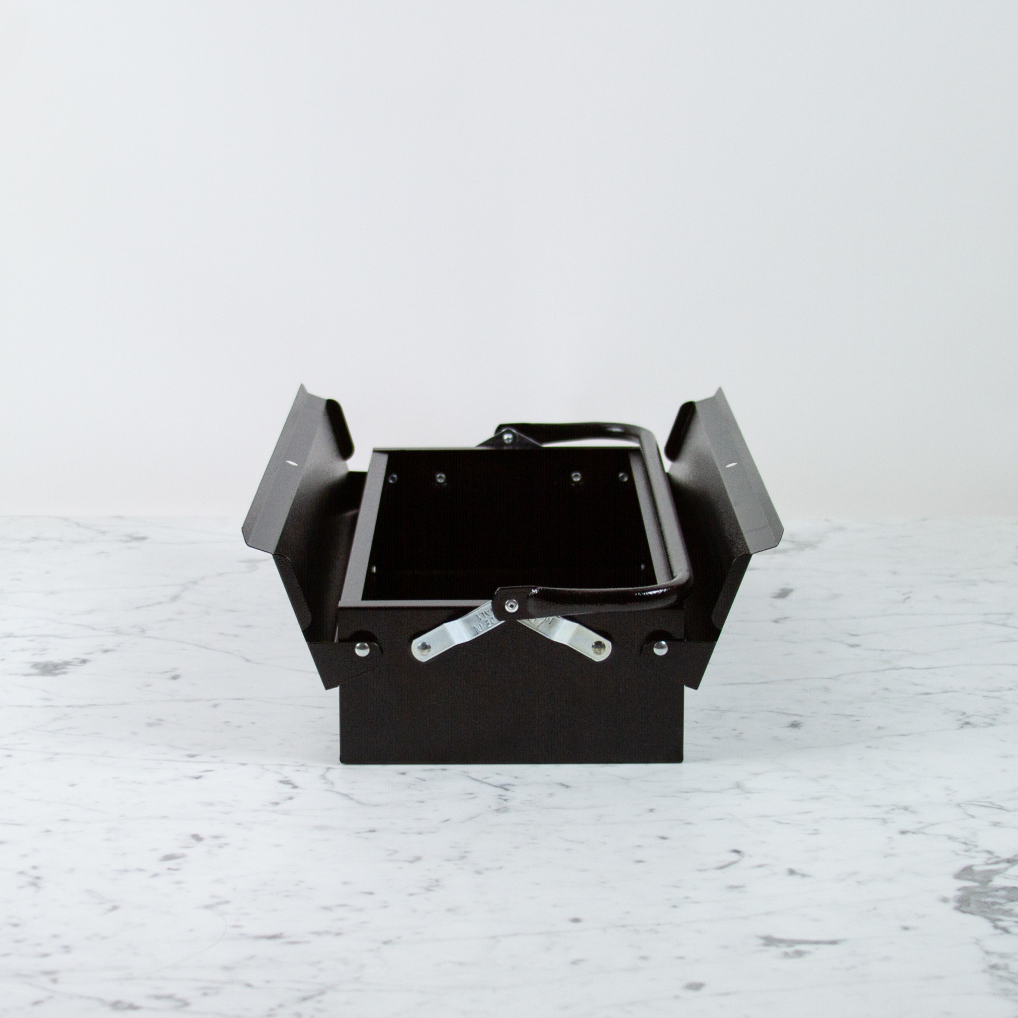 Italian Single Layer Steel Tool Box - Black