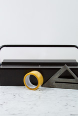 Italian Single Layer Steel Tool Box - Black