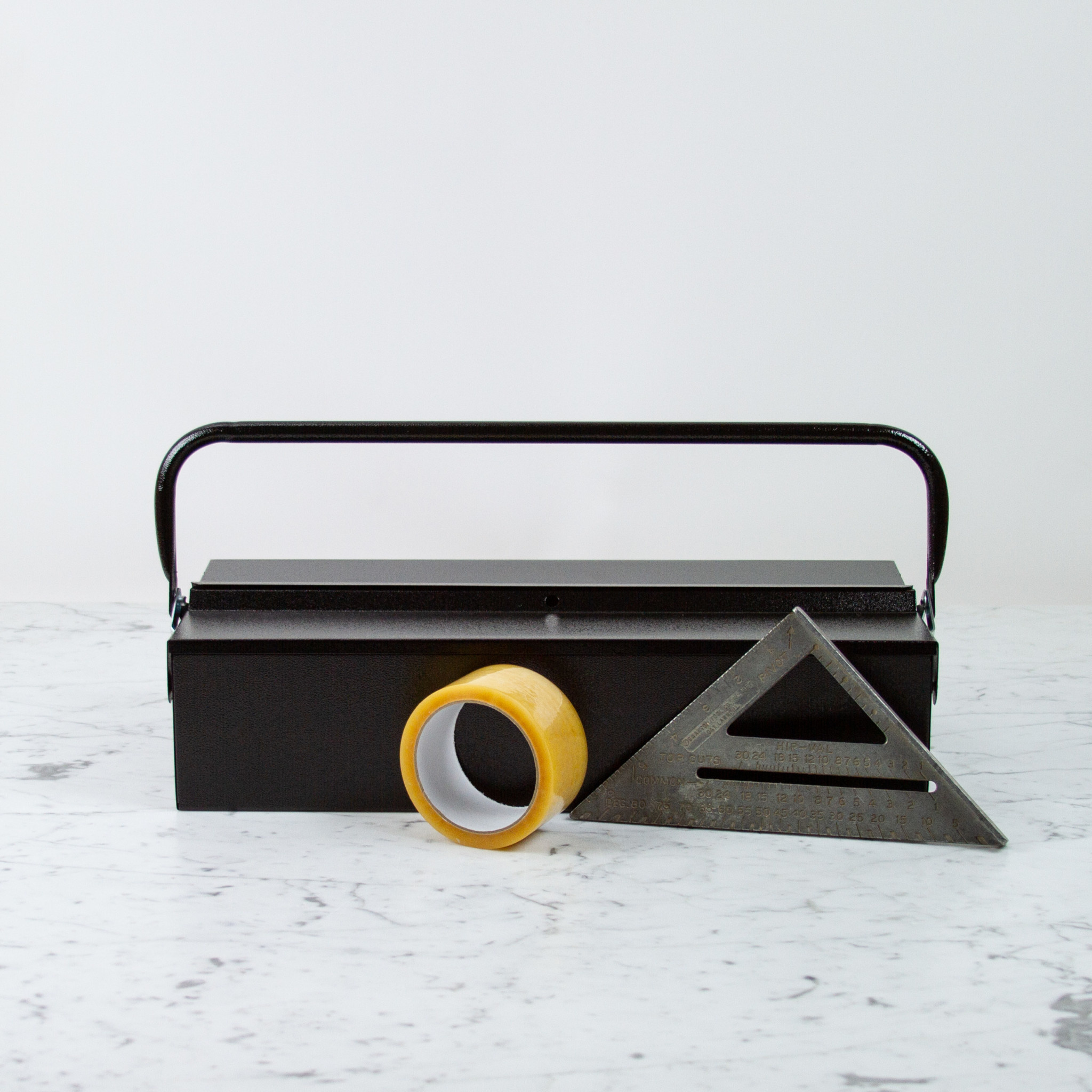 Metal Plus Italy Italian Single Layer Steel Tool Box - Black