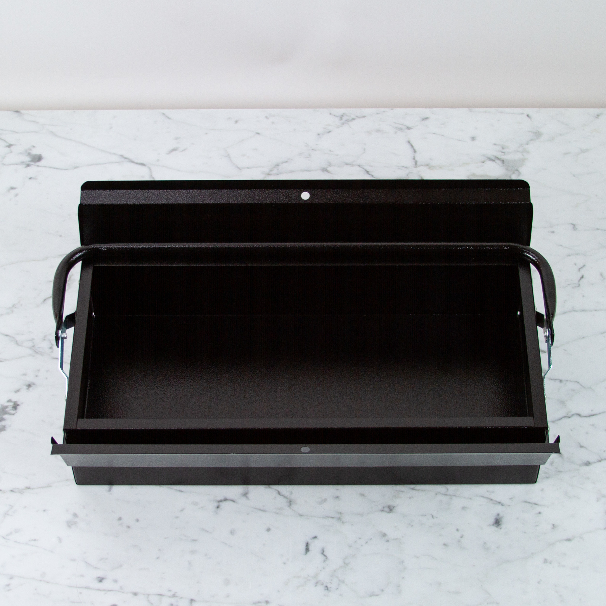 Metal Plus Italy Italian Single Layer Steel Tool Box - Black