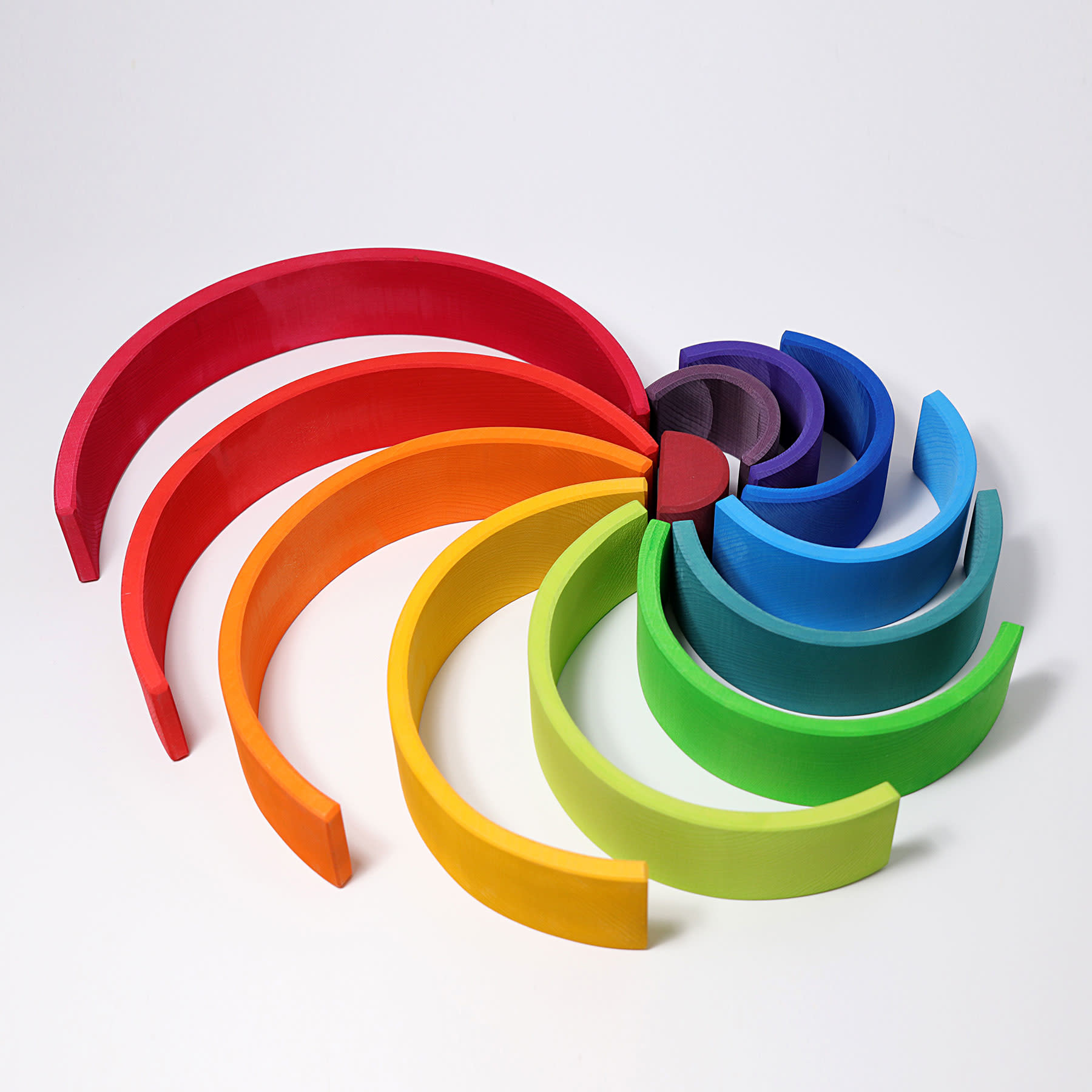Grimm's Toys Grimm's Rainbow - Extra Large - 12 Piece Set - 14"