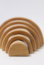 Grimm's Toys Wooden Tunnel - Natural - 6 1/2"