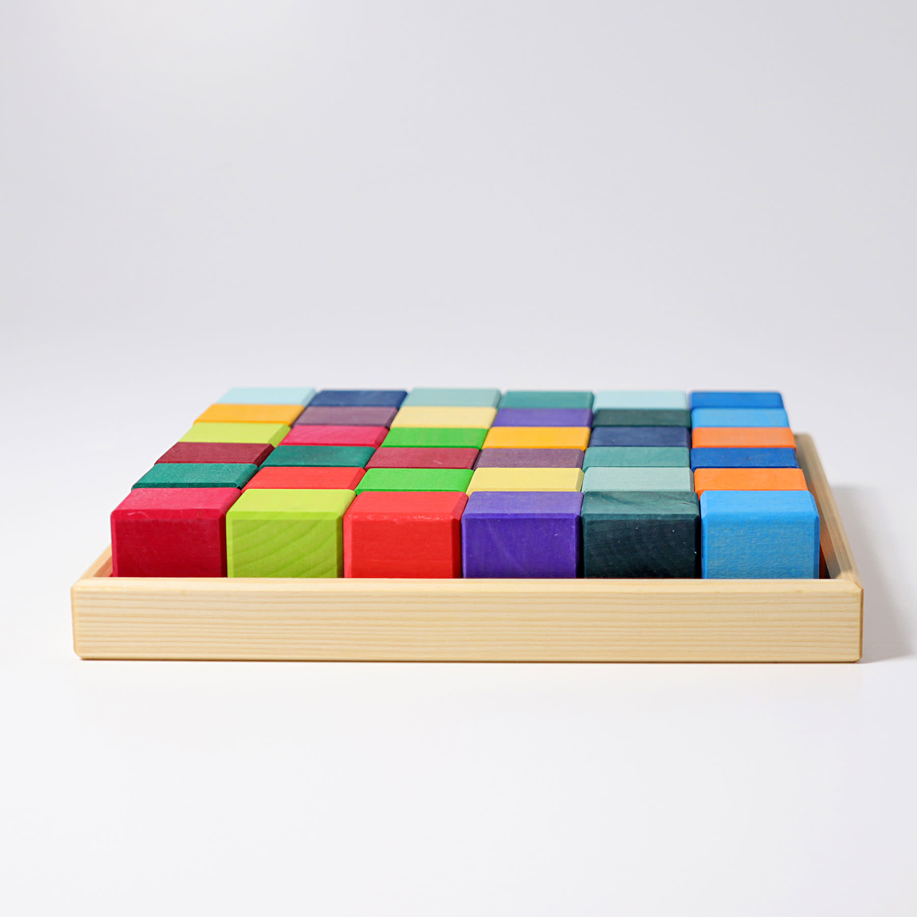 Grimm's Toys Grimm's Small Mosaic Block Set - 36 Piece - 10 1/4" Square