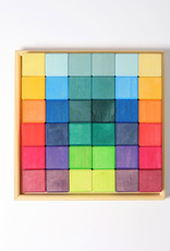 Grimm's Toys Grimm's Small Mosaic Block Set - 36 Piece - 10 1/4" Square