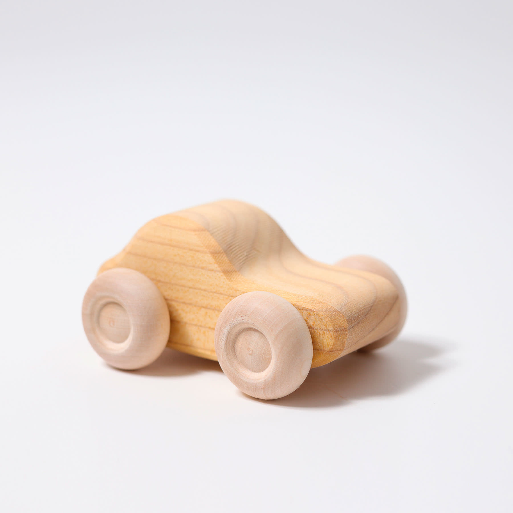 Grimm's Toys Little Wooden Car - Natural - Individual Assorted Shapes