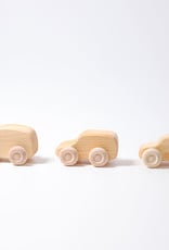 Grimm's Toys Little Wooden Car - Natural - Individual Assorted Shapes