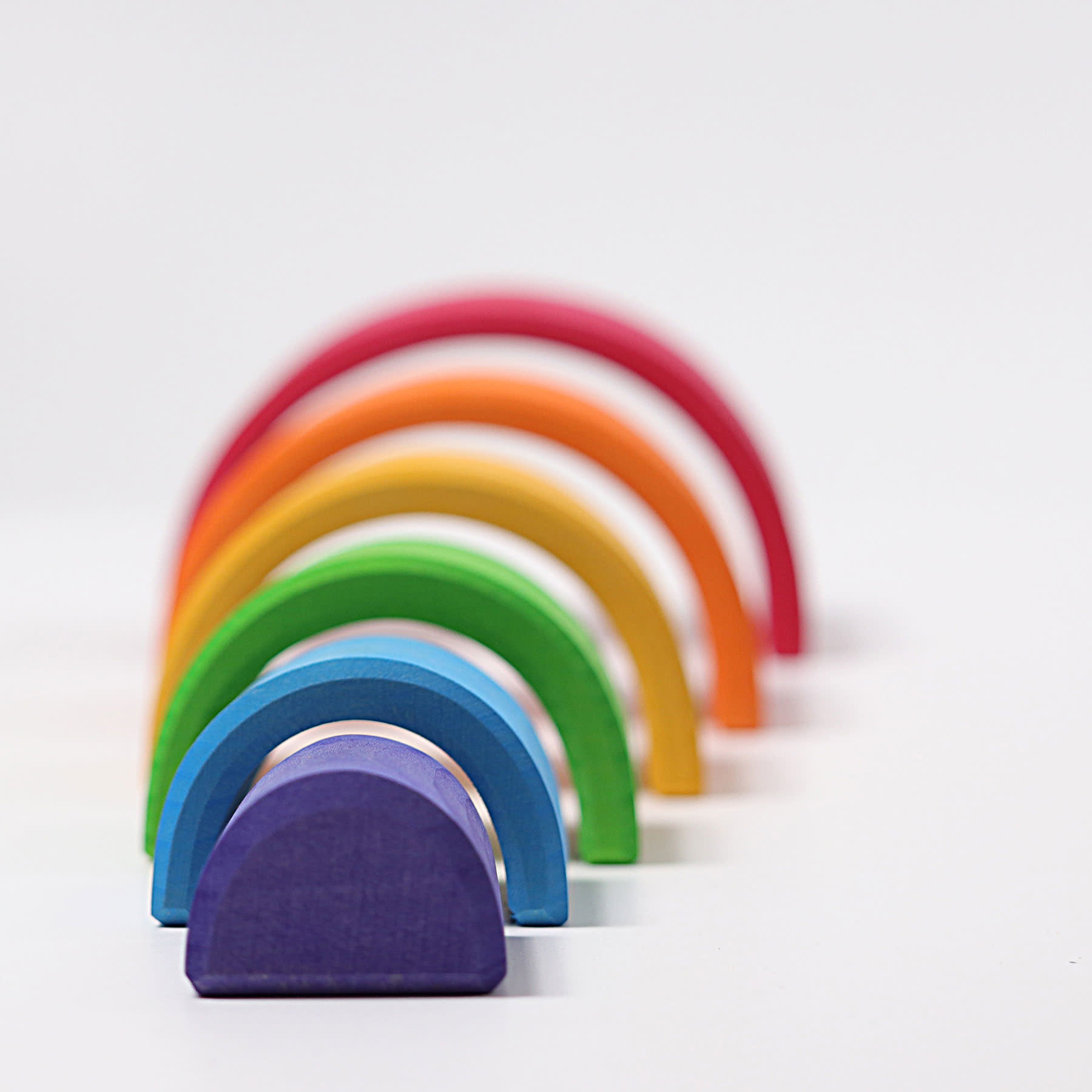 Grimm's Toys Grimm's Rainbow Large 6 Piece Set 6.5in