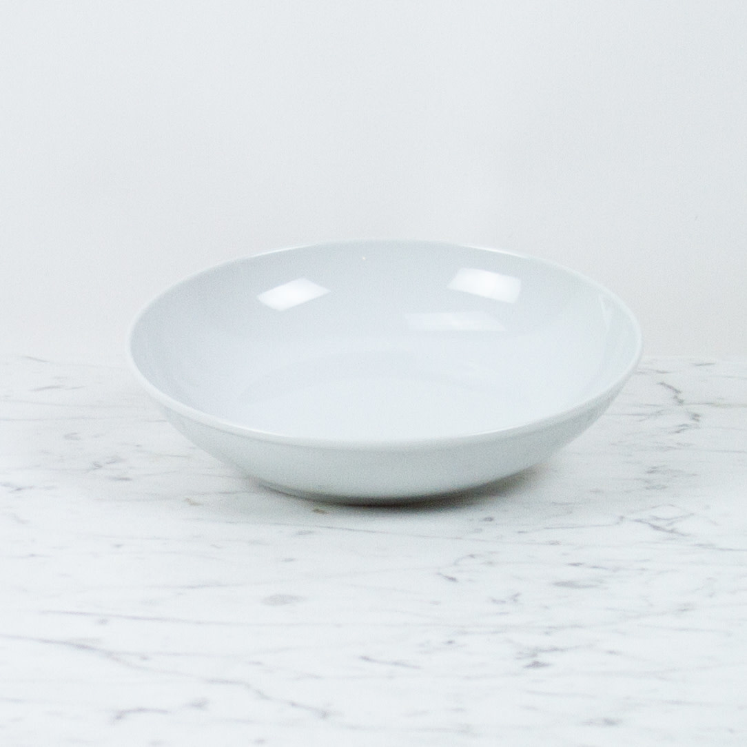 Common Everyday White Porcelain Bowl - 8.5"