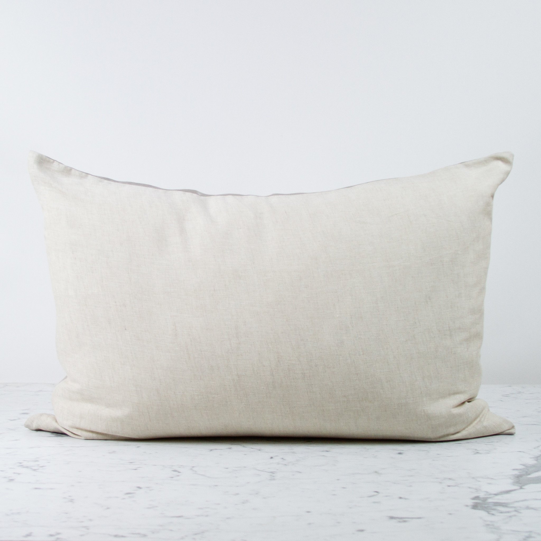 Standard or Queen - Natural - Linen + Silk Flip Pillowcase