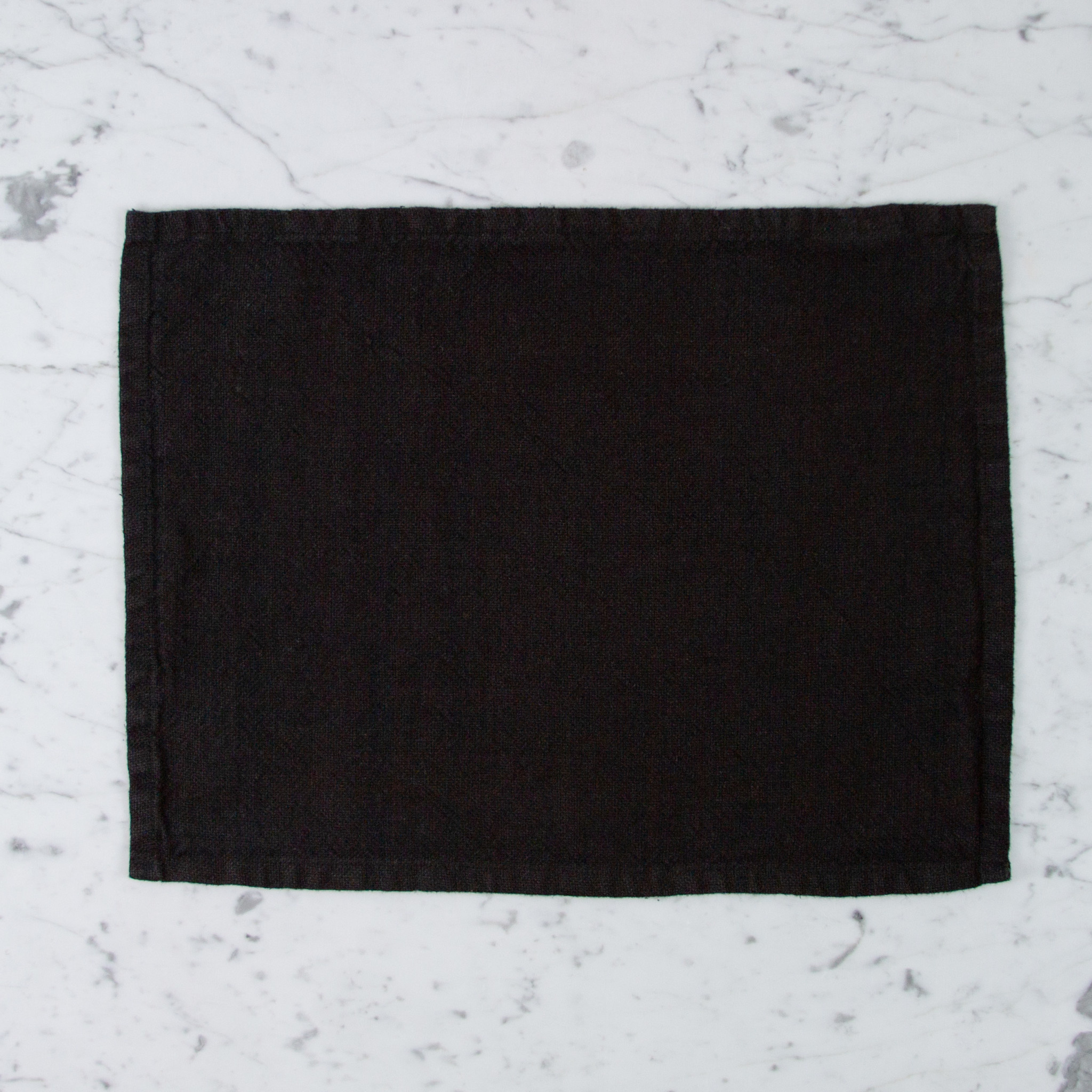 Linge Particulier Heavy French Linen Placemat - Black