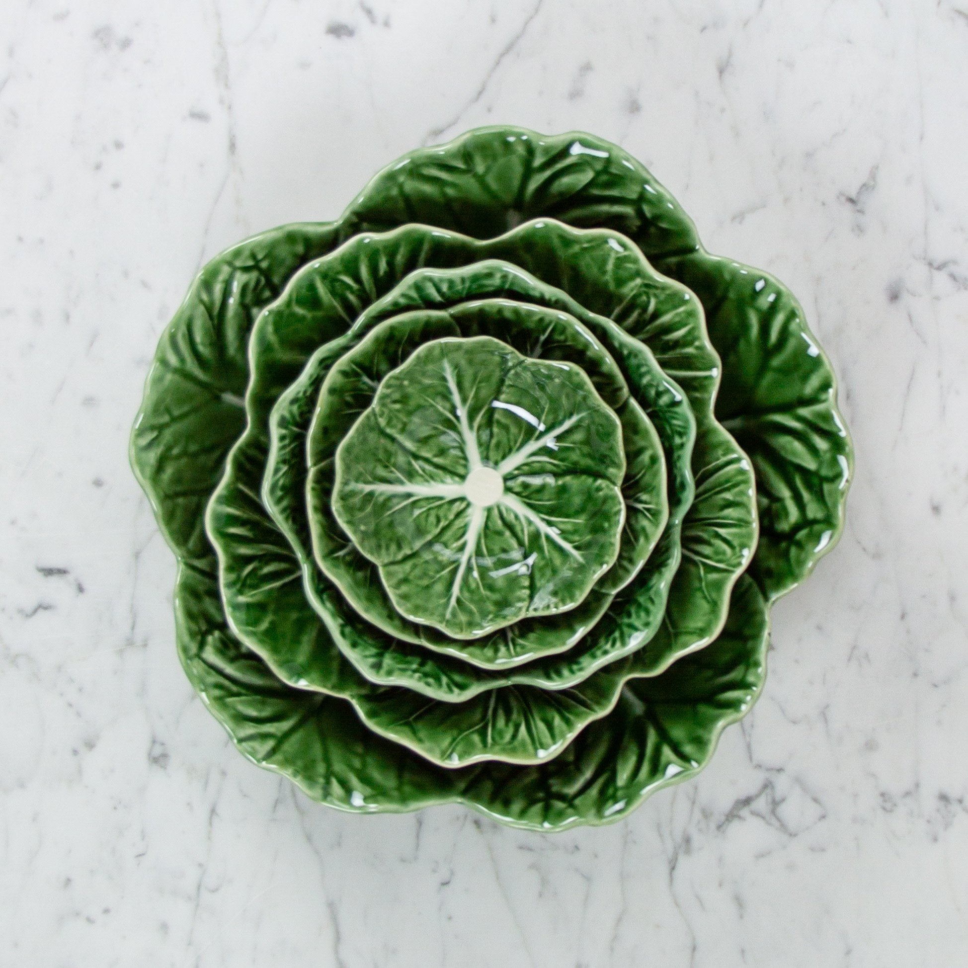 Bordallo Pinheiro Bordallo Pinheiro Cabbage Serving Bowl - Green  -12"