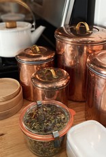 Copper Canister Brass Handle 1qt Extra Small - 4.75"