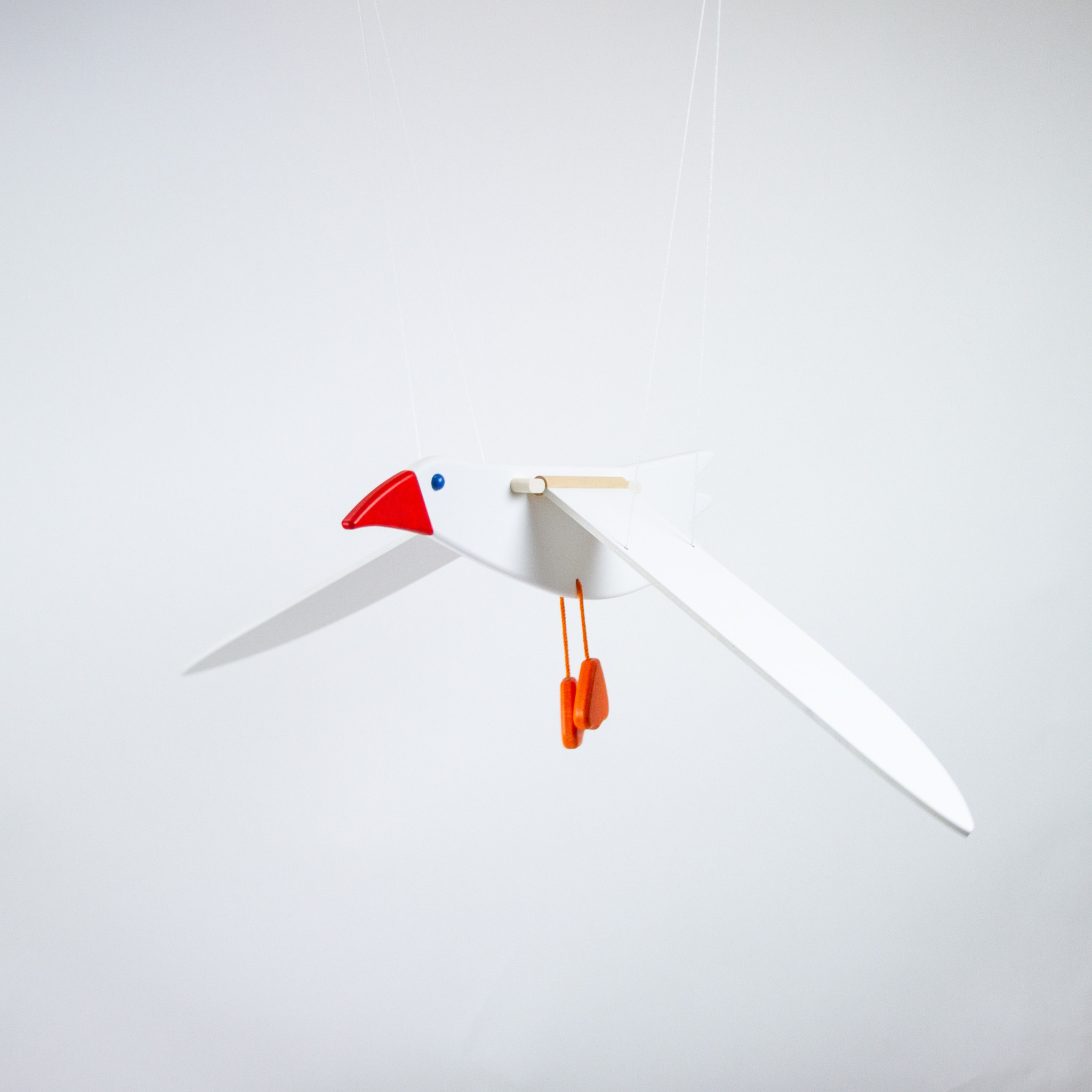 Wooden Flapping Seagull Mobile