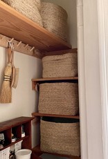 Jute Rectangular Basket with Handles - 14 x 10 x 10"